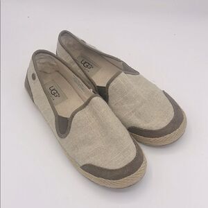 UGG Beige and Brown Flats